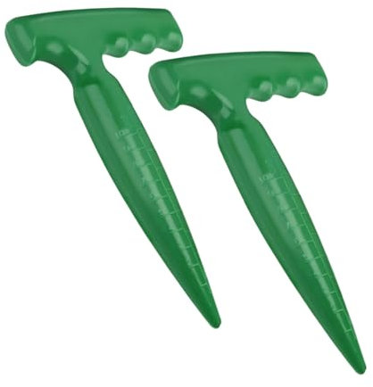 Plantoir à bulbes,2 Pièces Plantoir à Main Traditionnel,Plantoir Tout,semoir Pratique,pour Faire des Trous permettant de Mettre en Terre Les Jeunes Plantes et Les jardinières