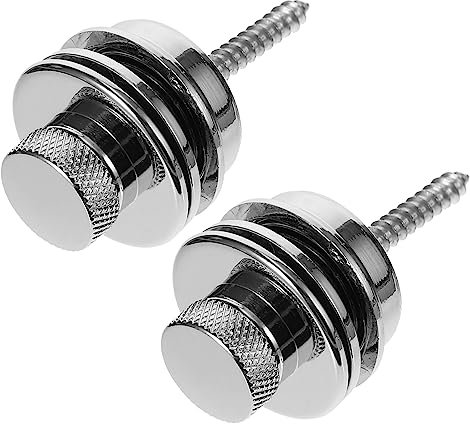 KAILIKETIY 2stücke Gitarrengurt Knopf Aus Hochwertige Gurtbefestigung Für Akustik Gitarre Sicherer Halt Einfache Installation Langlebig Und Rostfrei Für Ukulele Und Bass