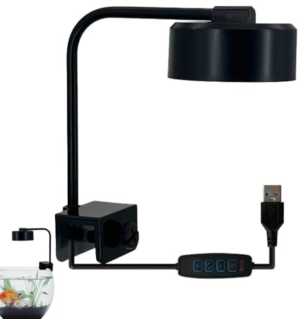 LED-lampa för Akvarium Ly för Fisktank | 360 graders justerbar LED-akvarielampa med 3 ljuslägen för saltvattenakvarium