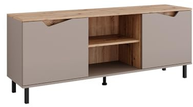 Vicco Lowboard Marelle, Greige/Artisan, 150 x 60 cm | mit 2 Türen, zur Verwendung als TV-Board oder Medienmöbel geeignet