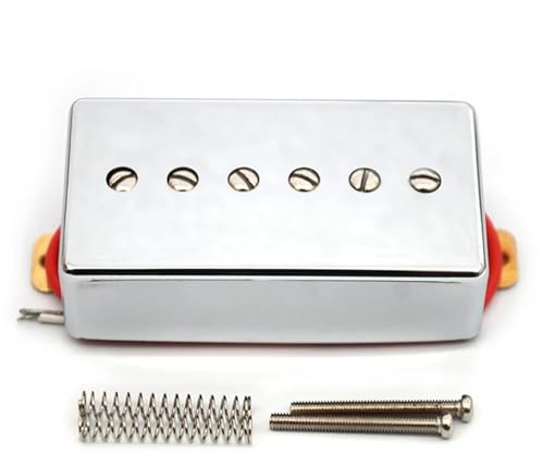 P90-Style-Tonabnehmer for E-Gitarre, Single-Coil-Tonabnehmer, 6 verstellbare Schrauben, Humbucker-Größe 50 mm
