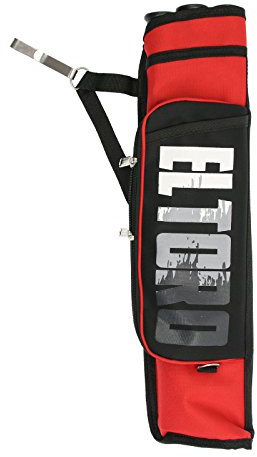 elToro Midi² - Seitenköcher inkl Röhren | Farbe: Rot; Zubehör beim Bogenschießen, Bogensport, sicherer Transport von Ihren Pfeilen; Pfeil und Bogen Sport