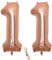 2 Ballons Numéro 11, Numéro 11 Ballon Anniversaire Or Rose Fille,40 Pouces Figurines Ballon Gonflable Hélium Feuille Chiffres,Ballon Géant Pour La Décoration De Fête D'anniversaire, Prom (XXXL 100cm)