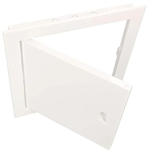 KOTARBAU Revisionsdörr 40 x 40 cm, alla storlekar, plast, ABS, inspektionsdörr, vit, underhållslåda, snäppstängning, avtagbar vägg/tak/golv, robust öppning, enhetlig