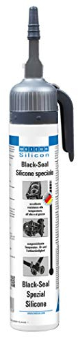 WEICON Black-Seal, Adesivo siliconico/sigillante, 200 ml Presspack, nero/grigio