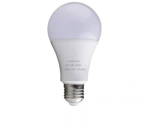 led Bulbs E27 Screw 220V-240V 22W(Equivalent to 110W Energy Saving lamp) Warm White(2700-3000K) no dimmable 1 Packing