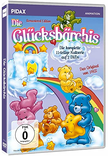 Die Glücksbärchis - 11 teilige Kinder und Kultserie von 1985 (80er) + Bonusfolgen - Remastered Edition - OT: The Care Bears (Pidax Animation) [Collector's Edition] [2 DVDs]