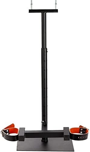 ROLOL Spreizstange Mit Fußfesseln Und Ballstretcher Hodenpresse SM Restraint Set Metall Leder Fuß Fesseln CBT Verstellbar Für Paare -Handschellen