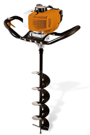 Feider Tarière Thermique 52 cm³, Moteur 1450 W, 3 Mèches de Forage 100/150/200 mm, Double Poignée, Forage Profondeur Maxi 800 mm – FTTDP52