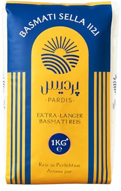 Pardis Basmati Reis 1 kg – wiederverschließbarer Beutel – Premium Extra Langkorn aus Indien – aromatisch, locker, duftend – vegan & glutenfrei