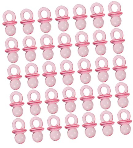 Yardwe 150pcs Small Acrylic Pacifiers for Shower Favors Mini Pacifiers for Shower Games Party Bag Fillers for Toddlers