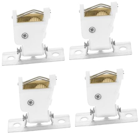 ARTSEWPLY Universal Curtain Cord Lock and Pulley Lock for Roman and Venetian Blinds, Stainless Steel Small Cord Fastener Replacement Kit, 4pcs Set for Home Window Treatments