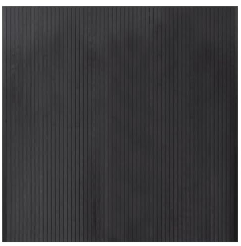 QJBSAVVA Tappeto in bambù, 100 x 100 cm, grigio, moderno e naturale, antiscivolo, resistente, prodotto naturale per soggiorno, corridoio e cucina, quadrato e durevole