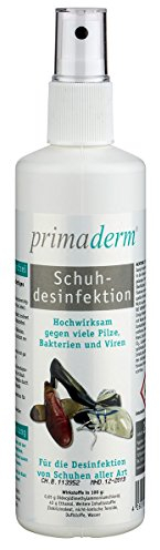 PrimaDerm Schuhdesinfektion im Spray, Desinfektionmittel gegen Pilze, Bakterien und Viren in Schuhen, Schuhdeo, 250ml