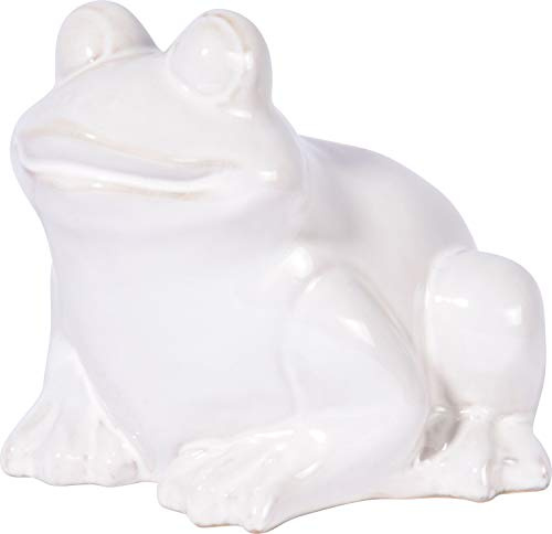 dobar 10410e Figurine de Jardin Grenouille Taille M – Figurine décorative pour l'extérieur – Céramique Conte de fées – Nain de Jardin extérieur – Statue de Grenouille pour Maison/Jardin/terrasse – 21