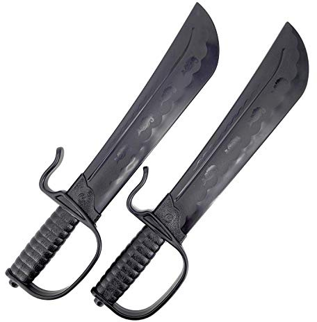 E-BOGU Polypropylene Wing Chun Black Sword Set of 2 (18)
