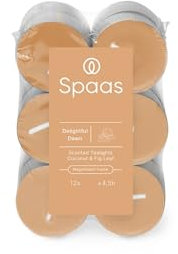 Spaas Scented Tealights flatpack x12 4,5h - Delightful Dawn