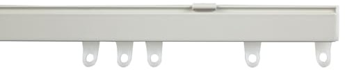 Fineline White Aluminium Heavy Duty Window Curtain Bendable Track Rail Set (200 cm (78.74))