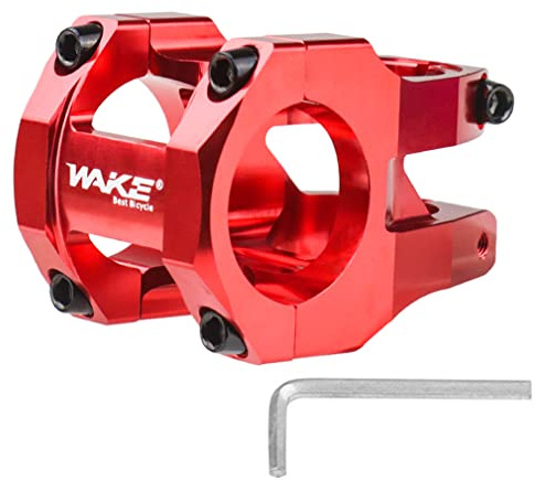 CYSKY 31.8 Vorbau 35mm 45mm MTB Vorbau Mountainbike Vorbau Riser Lenker Kurzer Vorbau für die meisten Rennrad Vorbau, MTB Vorbau, BMX Vorbau, Fahrrad Vorbau (35mm, Rot)