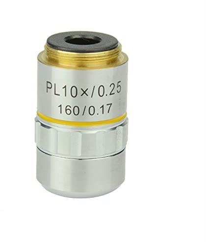 Mikroskop-Zubehör-Kit Mikroskop 10x planachromatisches Objektiv for biologisches Mikroskop-Metalloskop Mikroskopische Objektträger