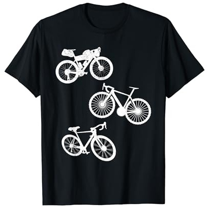 Bikepacking Silhouettes de vélo de gravier T-Shirt