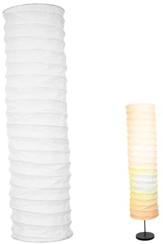 DEARMAMY 1Stück Papier Stehlampenschirm für Wohnzimmer und Schlafzimmer Dekorativer Lampenschirm für Stehlampe Stilvolle Abdeckung Geeignet für Verschiedene Räume und Einrichtungsstile