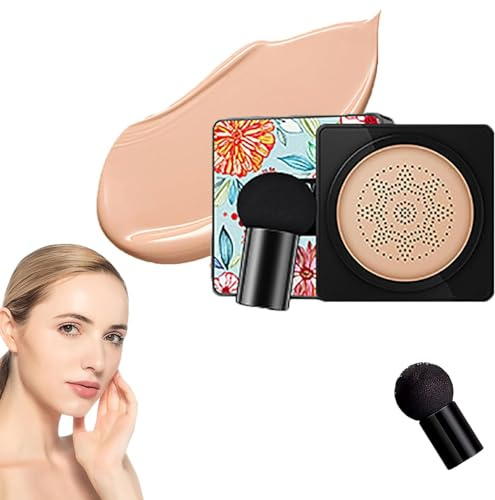 Beauty Cream – Mushroom Head Makeup Brush, Wonderninelife Beauty Cream, Beauty Linasi Clear Cover Beauty Cream, Concealer Lasting Nude Makeup (Color : Natural Color-A)