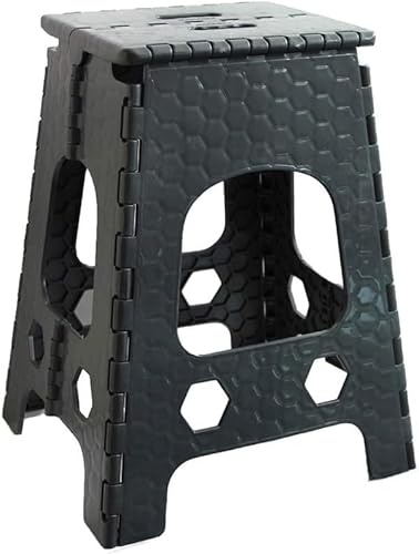 Taburete Plegable Portátil Plástico Tamaño Grande Altura 45cm, Banqueta Plegable, Banco