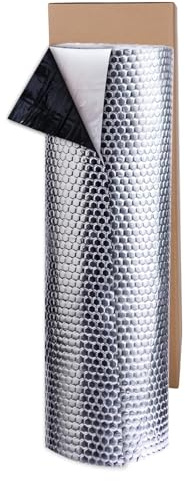 Camiraft Car Sound Deadening Mat - 80 mil (2mm) 21 sqft Butyl Van Insulation and Soundproofing Self-Adhesive Sound Proofing Foam for Van Sound Deadening Camper Van Insulation （Silver）