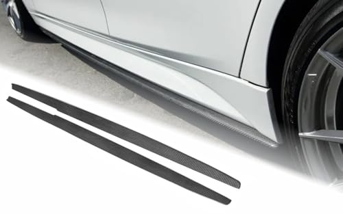 MpTuned BMW F30/F31 Seitenschweller Carbon für BMW 3er F30/F31 2011-2019, Schwarz, ABS-Kunststoff, Carbon-Optik