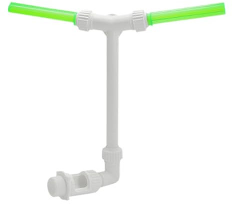 Gralara Fontana d'Acqua per Piscina Spruzzatore a Cascata per Piscina per Piscine interrate Fuori Terra, irrigatore a Doppio spruzzo, Altezza Regolabile