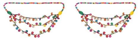 WRITWAA Collar Bohemio Largo Mujer Con Colgante De Concha De Y Cuentas Multicapa Coloridas Para Playa Fiesta Uso Diario