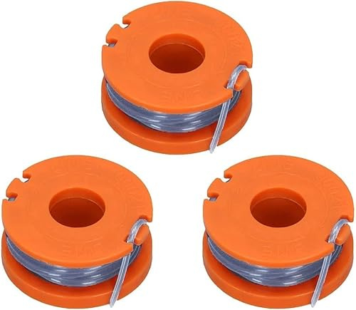 YUETTYY 3/6 Pack Replacement Strimmer Spool & Line for Argos McGregor MCT1825 Grass Trimmer Brush Cutter,Autofeed Spools Replacement Trimmer Refills