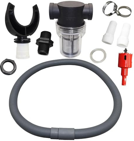 Gkumgwo Rain Barrel Diverter Kit, Downpipe Rain Collector, Diverter with Filter to Catch Rain Water, Water Collection System for Outdoor Chores