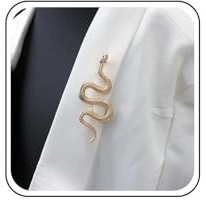 Inateannal Broche Punk Serpent Broche De Revers Serpent Doré Broche De Revers Serpent Gothique Broche Manteau Métal Animal Serpent Épingle De Revers Clip Sac À Dos Banquet Badge Broche Décorative