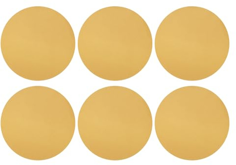 sourcing map 15 dischi abrasivi da 230 mm, grana 220, con gancio e anello, per levigatrice orbitale casuale per la lavorazione del legno e metallo automobilistico, oro
