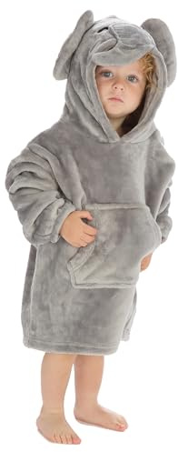 Oversized Hoodie For Kids Snuggle Blanket Wearable Hoodie Oversize Warm Toddler Hoody Teddy Koala Bear Girl Boy Age 1-6