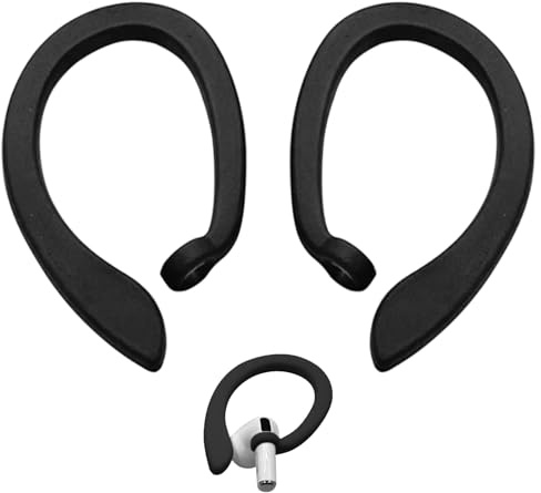 2 pezzi in silicone anti-perdita per cuffie Bluetooth, auricolari per cuffie, supporto anti-smarrimento, nero
