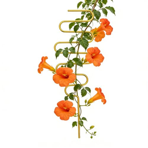 Tutor para Plantas Trepadoras | Soporte Metálico De 34 cm | Soporte para Plantas en Maceta - para Jardín Exterior Terraza Patio Maceta Enredaderas Hiedra Rosal Tomate Pepino de Interior