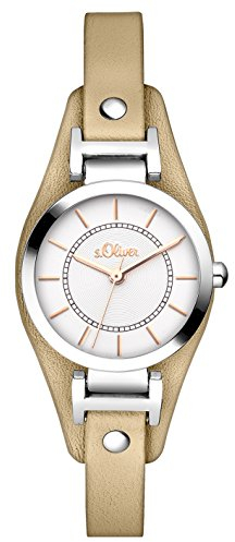 s.Oliver Damen-Armbanduhr Analog Quarz Leder SO-3277-LQ
