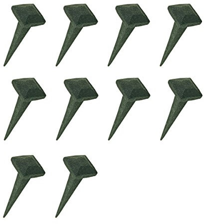 Clavos decorativos de hierro forjado con forma de pirámide cuadrada, clavos de hierro