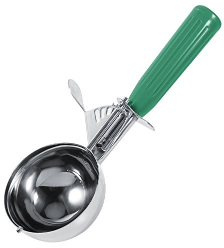 Cuillère Gâteau aux Fruits Dessert Crème Glacée Scoop Cuisine en Acier Inoxydable Melon Souple en Silicone Poignées À Main Déclencheur Libération Cuillère à Pelle