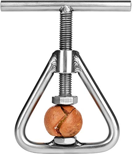 Anwenk Nut Cracker Black Walnut Cracker Stainless Steel Pecan Cracker Nutcracker Tool Heavy Duty for ALL Nuts,Black Walnut, Macadamia Nuts, Hazelnut, Brazil Nuts, Almonds,Pecan,Walnuts