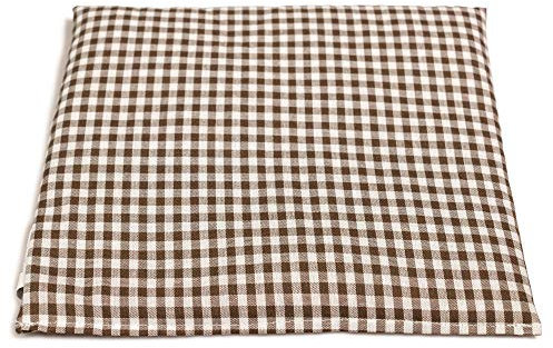 Cojín de huesos de cereza, 24 x 24 cm, color marrón y blanco, cojín térmico y compresa fría