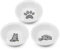 Navaris Cat Bowls - Set of 3 Porcelain Dog, Puppy, Kitten, Cat Food and Water Bowls - Replacement Bowls for 50174.03 Elevated Feeding Station