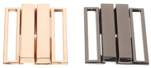 PRETYZOOM 2Pcs 40Mm Metallbandverschluss Taille Extender Nähen Haken Und Augen Verschlüsse Kleidungsstück Verschlüsse Haken BH Badeanzug Kleidung Schnallen