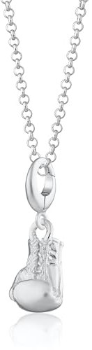 Lily Charmed - 925 Sterling Silver Boxing Glove Necklace with 18 Chain