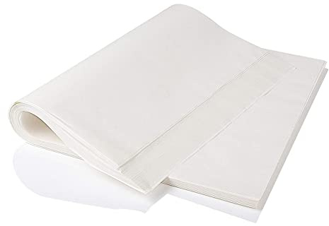 CANDeal 40x60cm 100 Pièces Antiadhésif Rectangulaire Prédécoupé Cuisson Huile De Silicone Papier De Cuisson pour Cuisson Griller Air Friteuse Cuisson À La Vapeur Pain Tasse Gâteau Cookie
