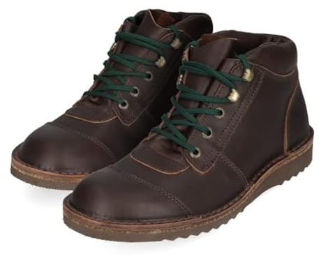 JIM GREEN Men's African Ranger Boots Lace-Up Water Resistant Full Grain Leather Work or Hiking Boot (Brown, 13.5)