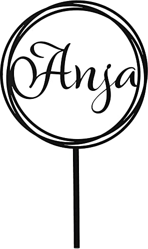 Goodtimes Cake Topper Hoop mit individuellem Namen aus Acryl